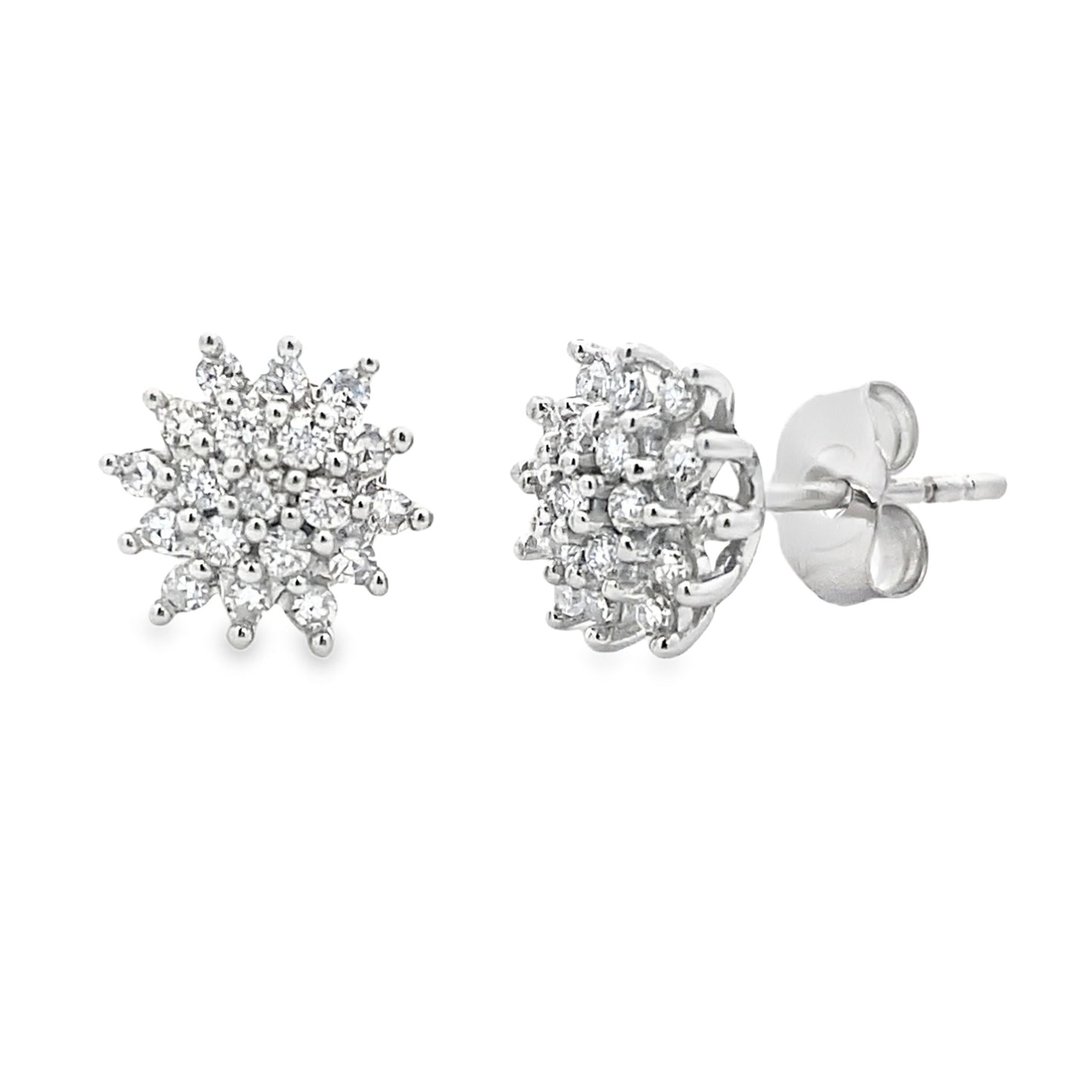 .33ct Lab Grown Diamond Earrings 10KT White Gold Bids.com