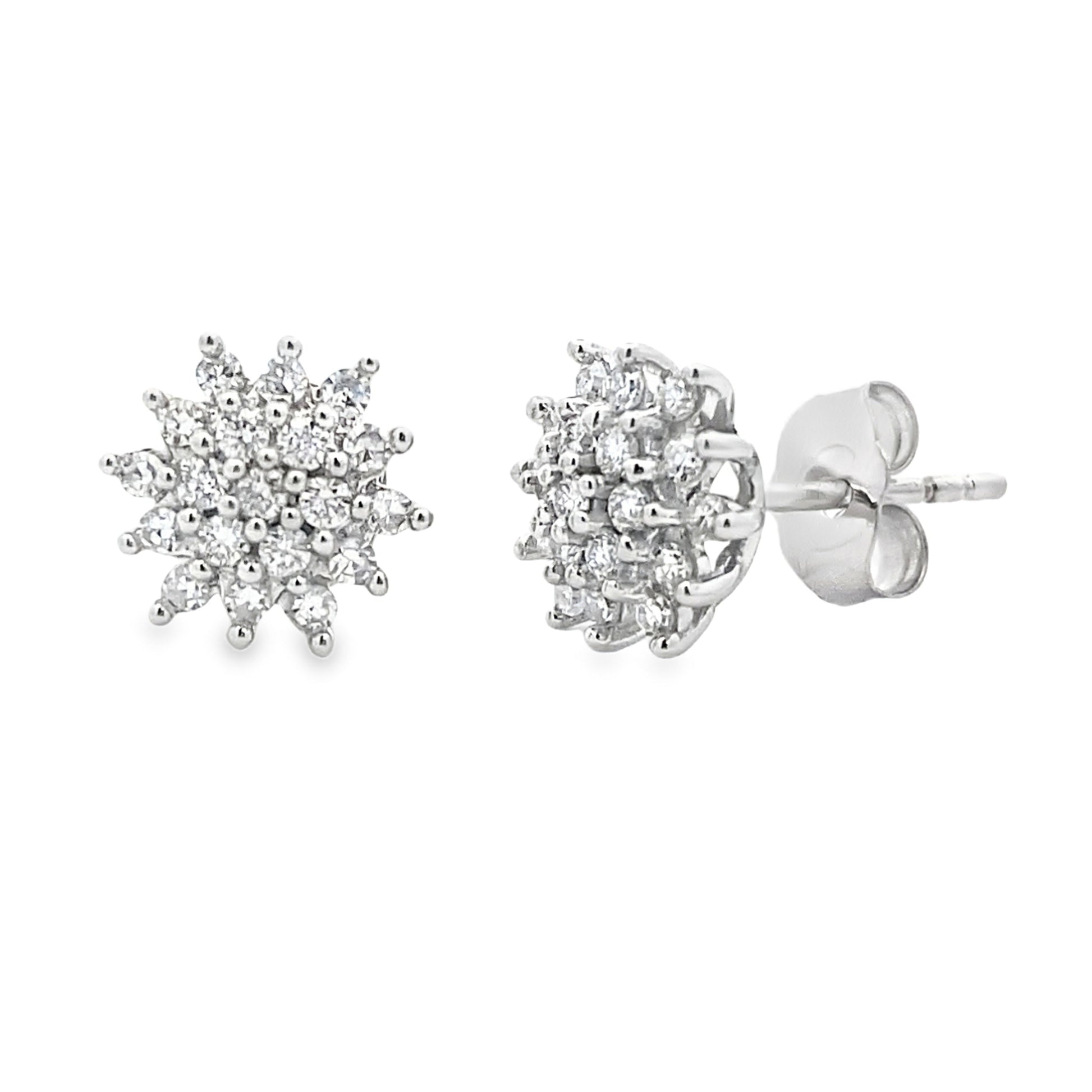 .33ct Lab Grown Diamond Earrings 10KT White Gold Bids.com