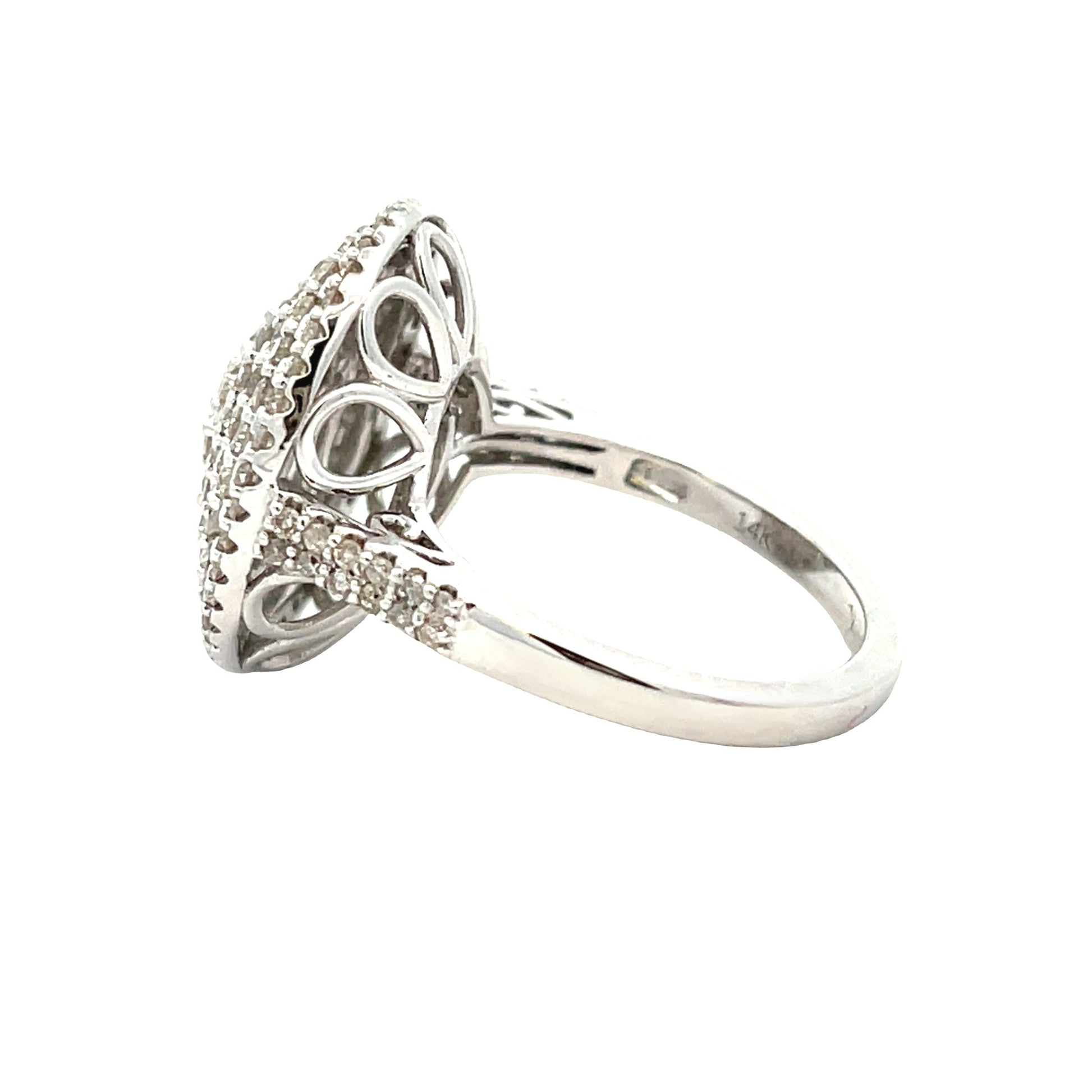 Genuine 1.50ct Diamond Ring 14KT White Gold Bids.com
