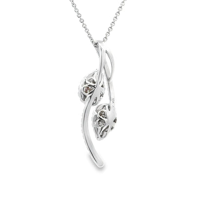 Genuine .50ct Diamond Fashion Pendants 10KT White Gold Bids.com