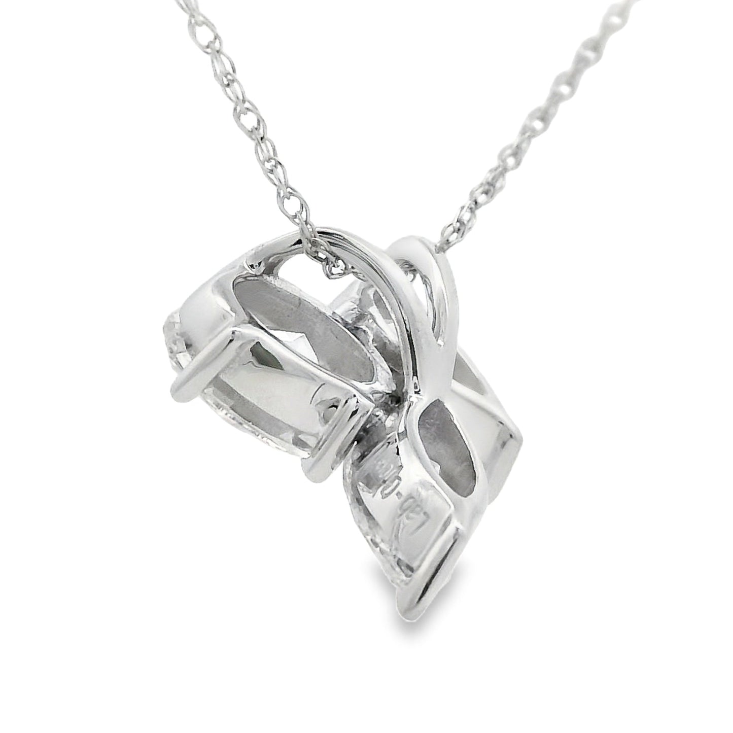 Lab Grown Diamond Fashion Pendants 14KT White Gold Bids.com
