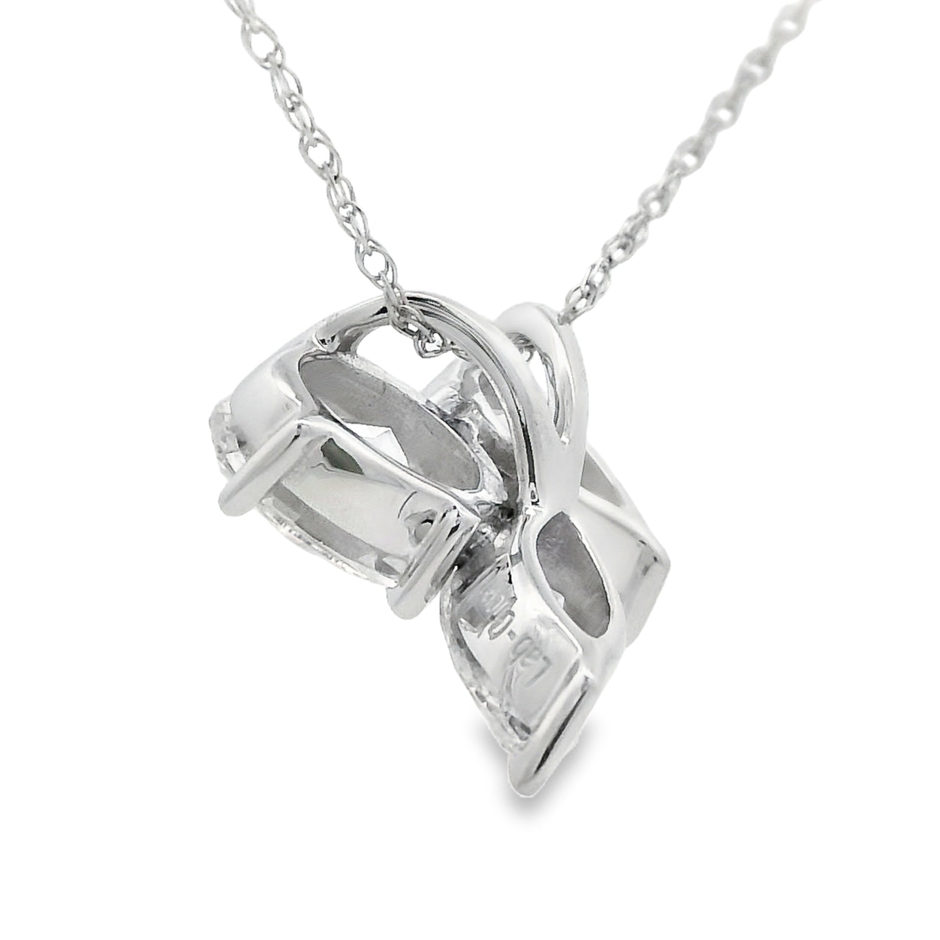 Lab Grown Diamond Fashion Pendants 14KT White Gold Bids.com