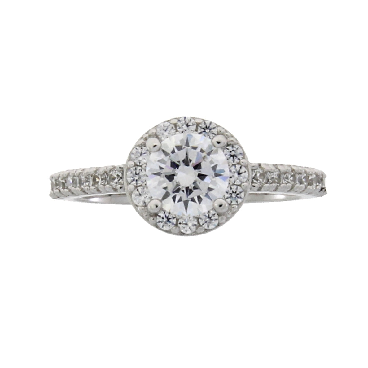 Natural Cubic Zirconium Ring Sterling Silver Bids.com