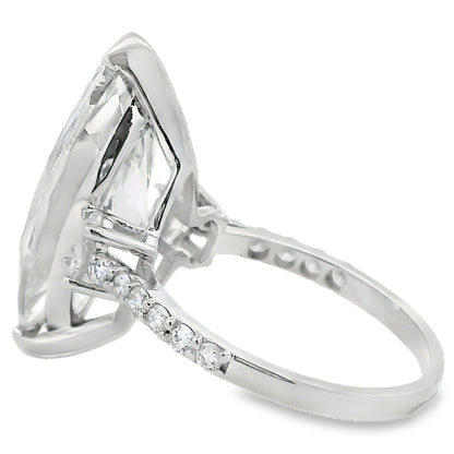 9.85ct Lab Grown Diamond Eng Only 14KT White Gold Bids.com