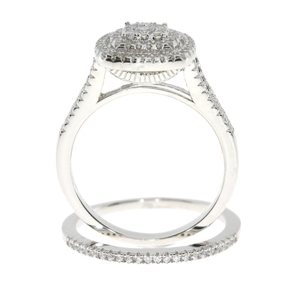 Genuine Cubic Zirconium CZ SS Bridal Sterling Silver Bids.com