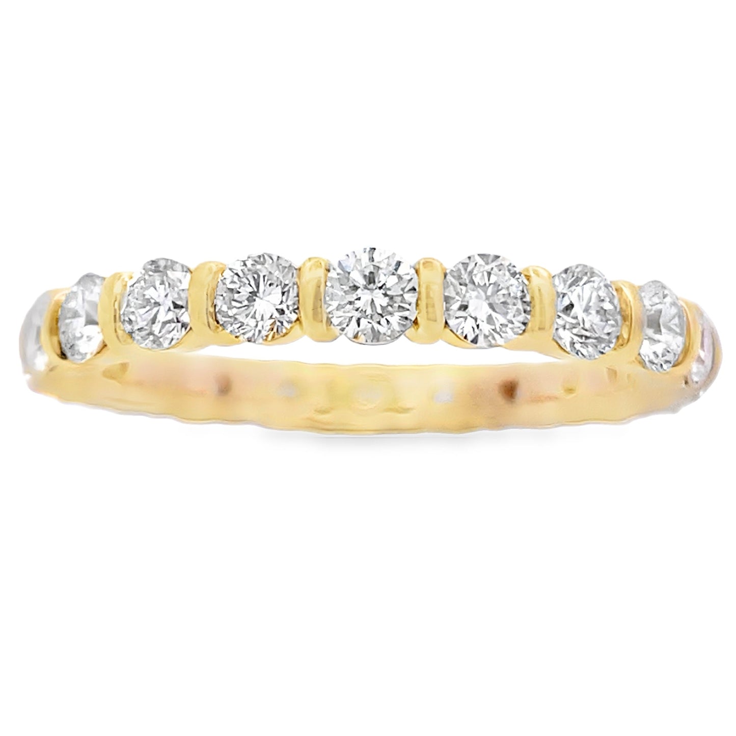 Lab Grown Diamond Wedding Band Ring 14KT Yellow Gold Bids.com