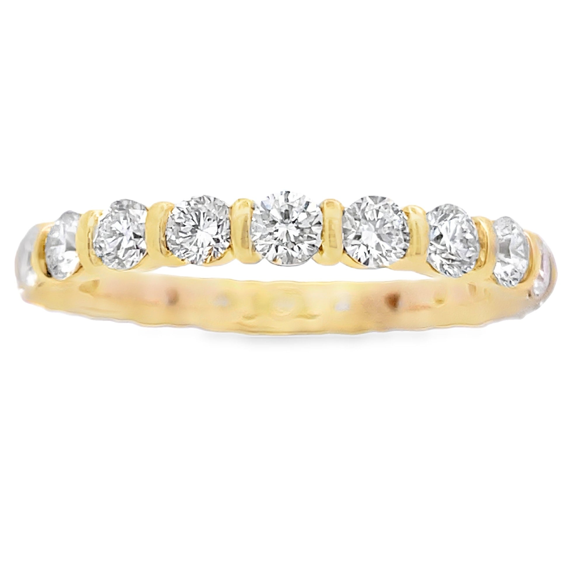 Lab Grown Diamond Wedding Band Ring 14KT Yellow Gold Bids.com