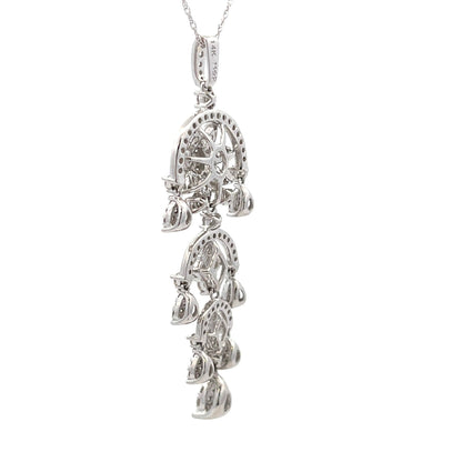 Natural 1.50ct Diamond Fashion Pendants 14KT White Gold Bids.com
