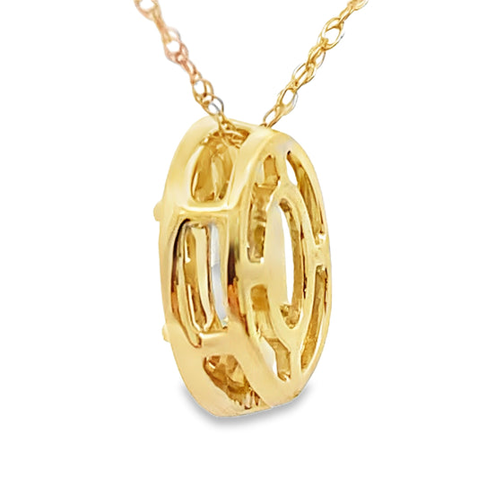 Mystic Fire Topaz Fashion Pendants 10KT Yellow Gold Bids.com