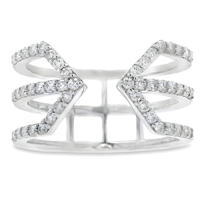 Genuine .50ct Diamond Ring 10KT White Gold Bids.com