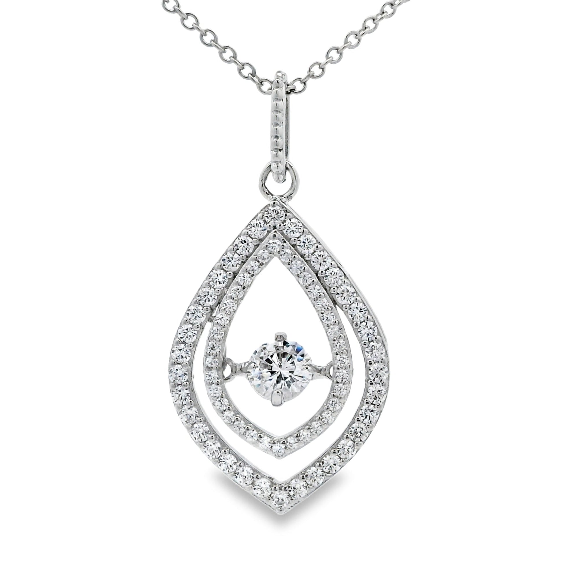 Natural Cubic Zirconia Fashion Pendants Sterling Silver Bids.com