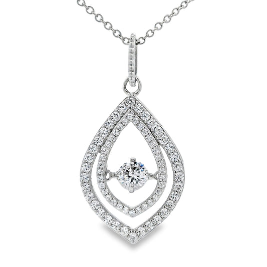 Natural Cubic Zirconia Fashion Pendants Sterling Silver Bids.com
