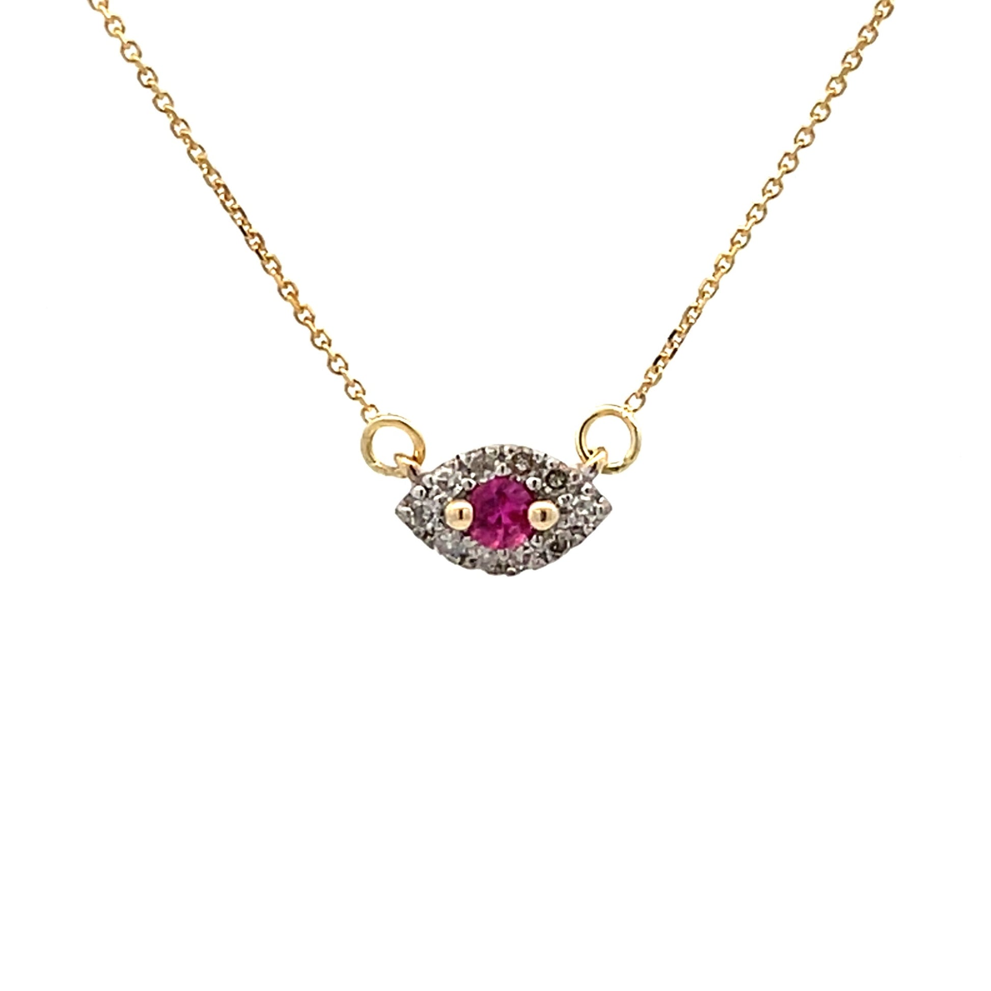 .14ct Ruby Diamond Fashion Pendants 14KT Yellow Gold Bids.com