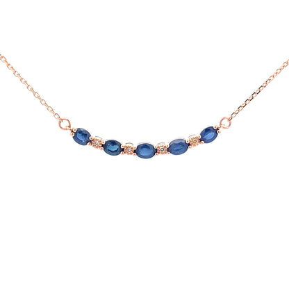 .73ct Sapphire Diamond Fashion Pendants 10KT Rose Gold Bids.com