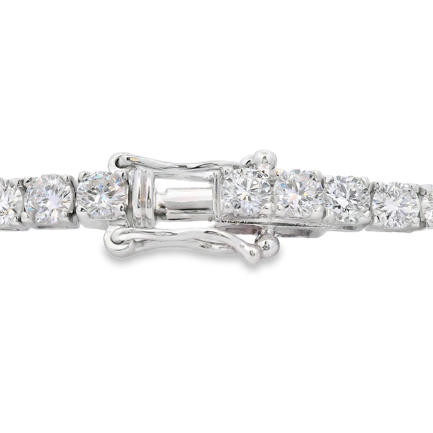 Lab Grown Diamond Tennis Bracelet Sterling Silver Bids.com