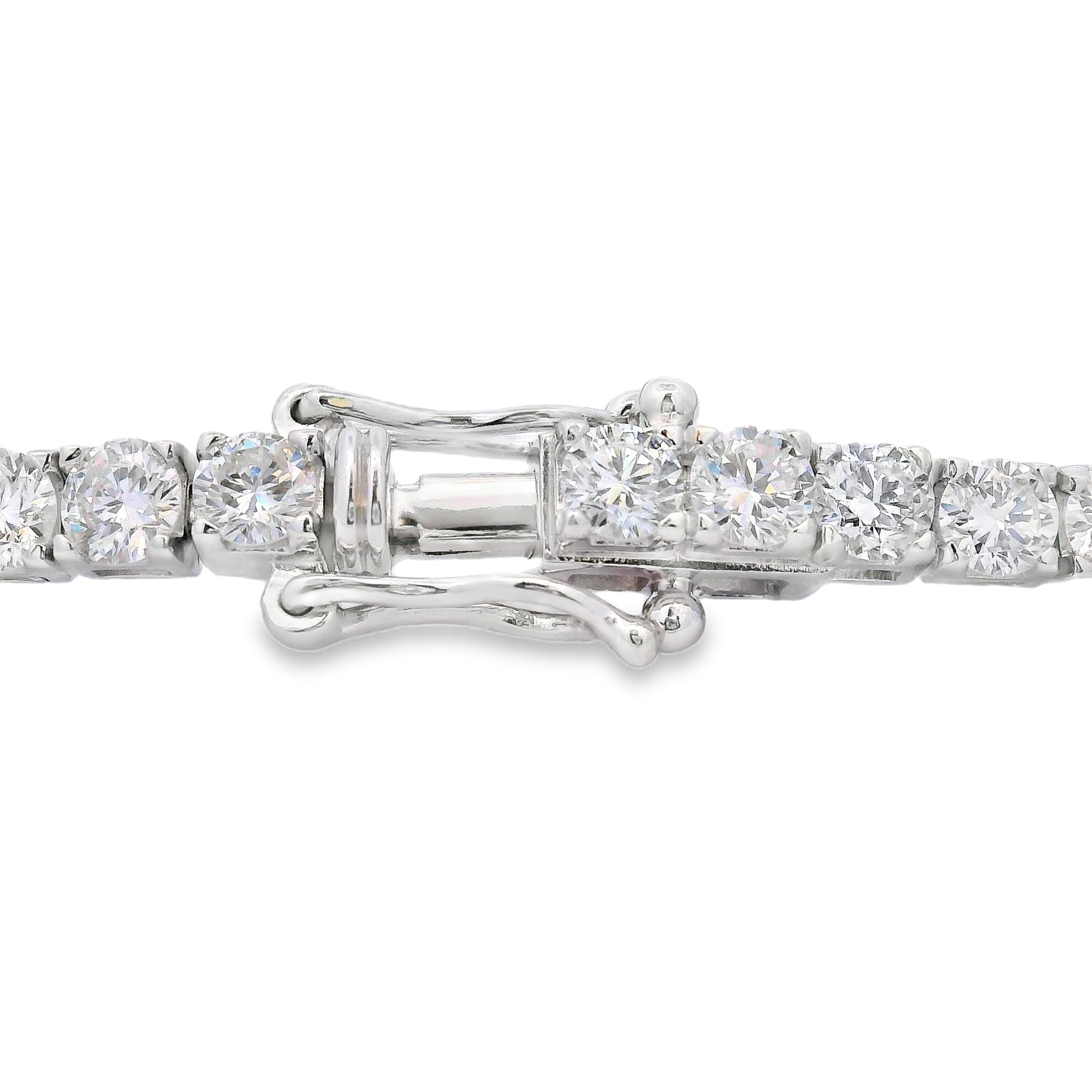 Lab Grown Diamond Tennis Bracelet Sterling Silver Bids.com