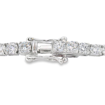 Lab Grown Diamond Tennis Bracelet Sterling Silver Bids.com