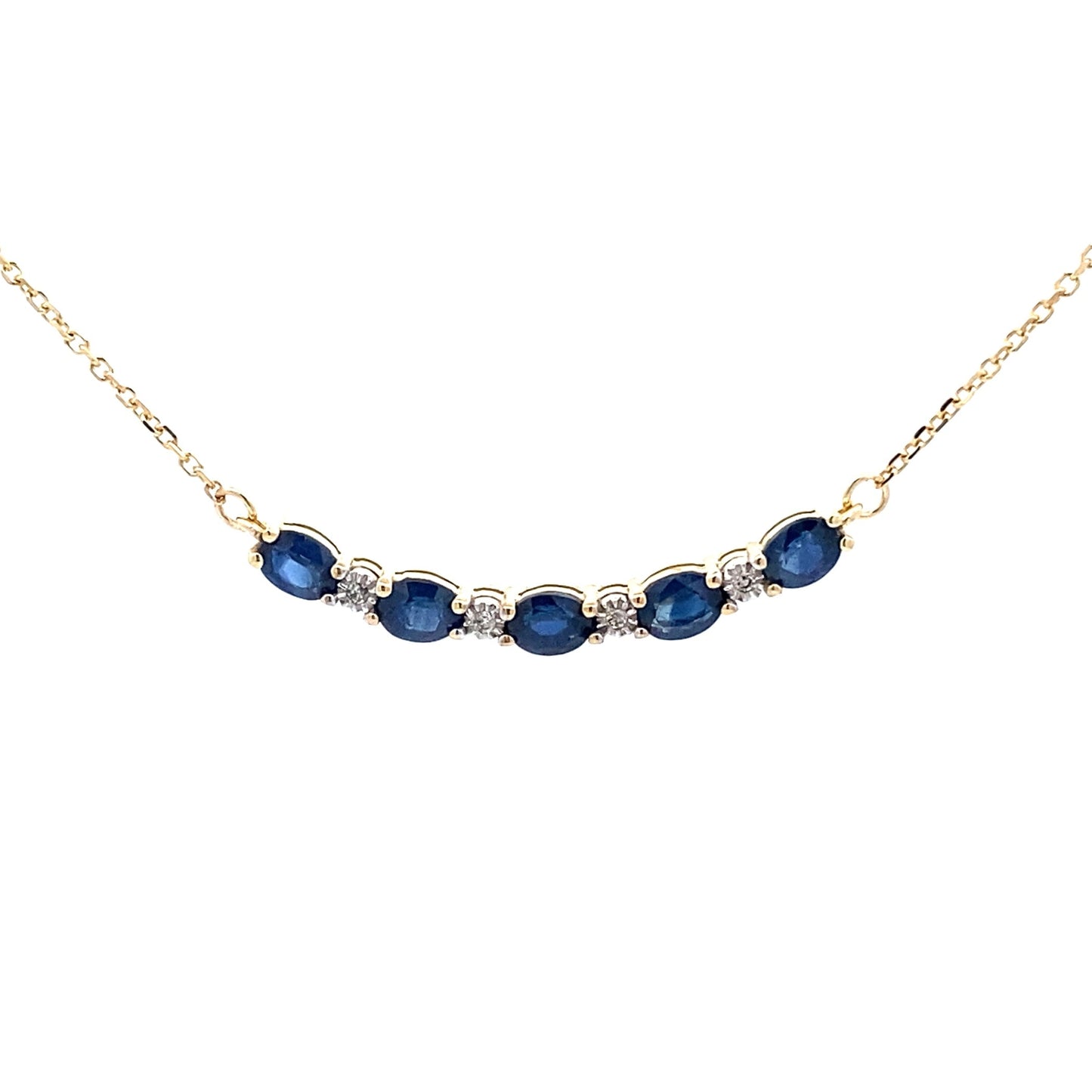 Sapphire Diamond Fashion Pendants 10KT Yellow Gold Bids.com