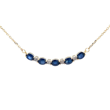 Sapphire Diamond Fashion Pendants 10KT Yellow Gold Bids.com