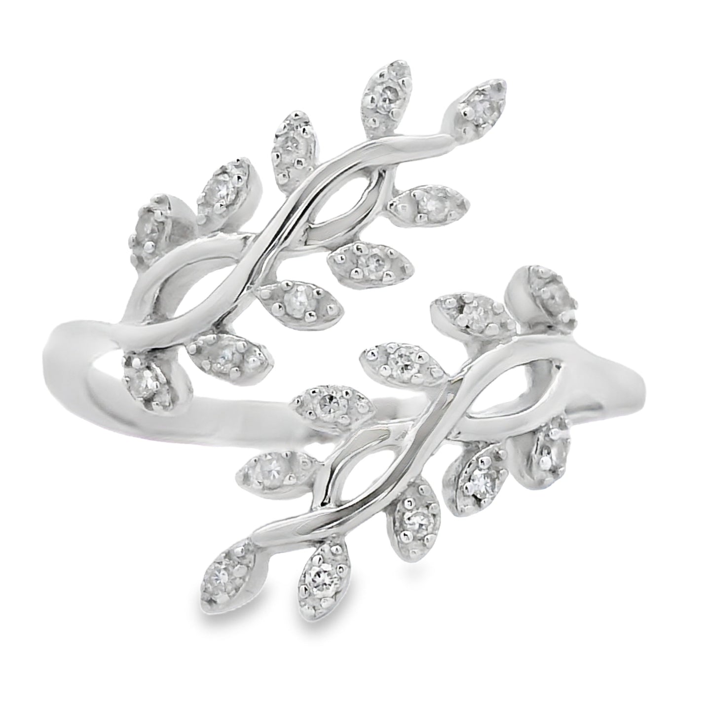 Genuine .10ct Diamond Ring Sterling Silver Bids.com