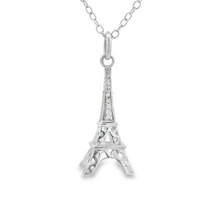 Genuine .06ct Diamond Fashion Pendants Sterling Silver Bids.com