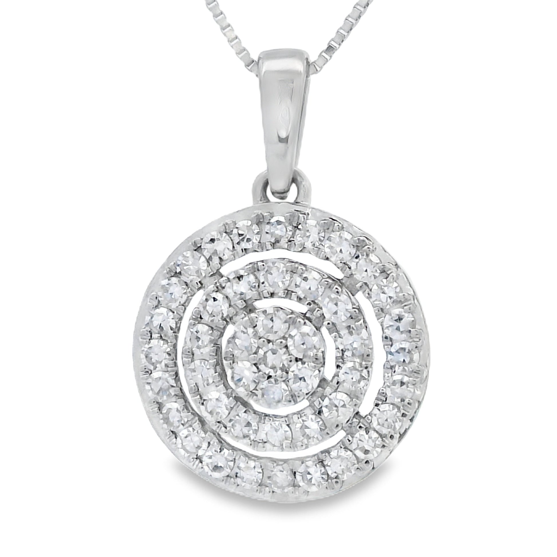 Lab Grown Diamond Fashion Pendants 14KT White Gold Bids.com