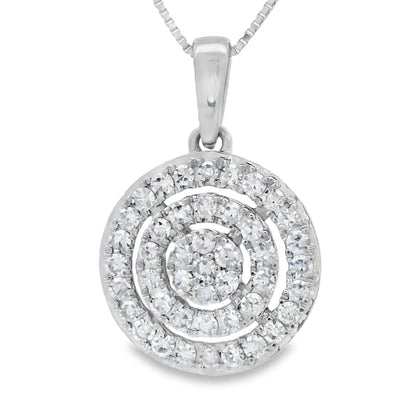 Lab Grown Diamond Fashion Pendants 14KT White Gold Bids.com