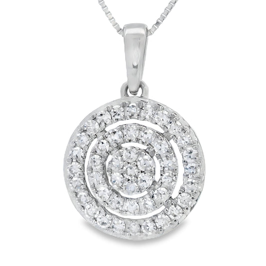 Lab Grown Diamond Fashion Pendants 14KT White Gold Bids.com