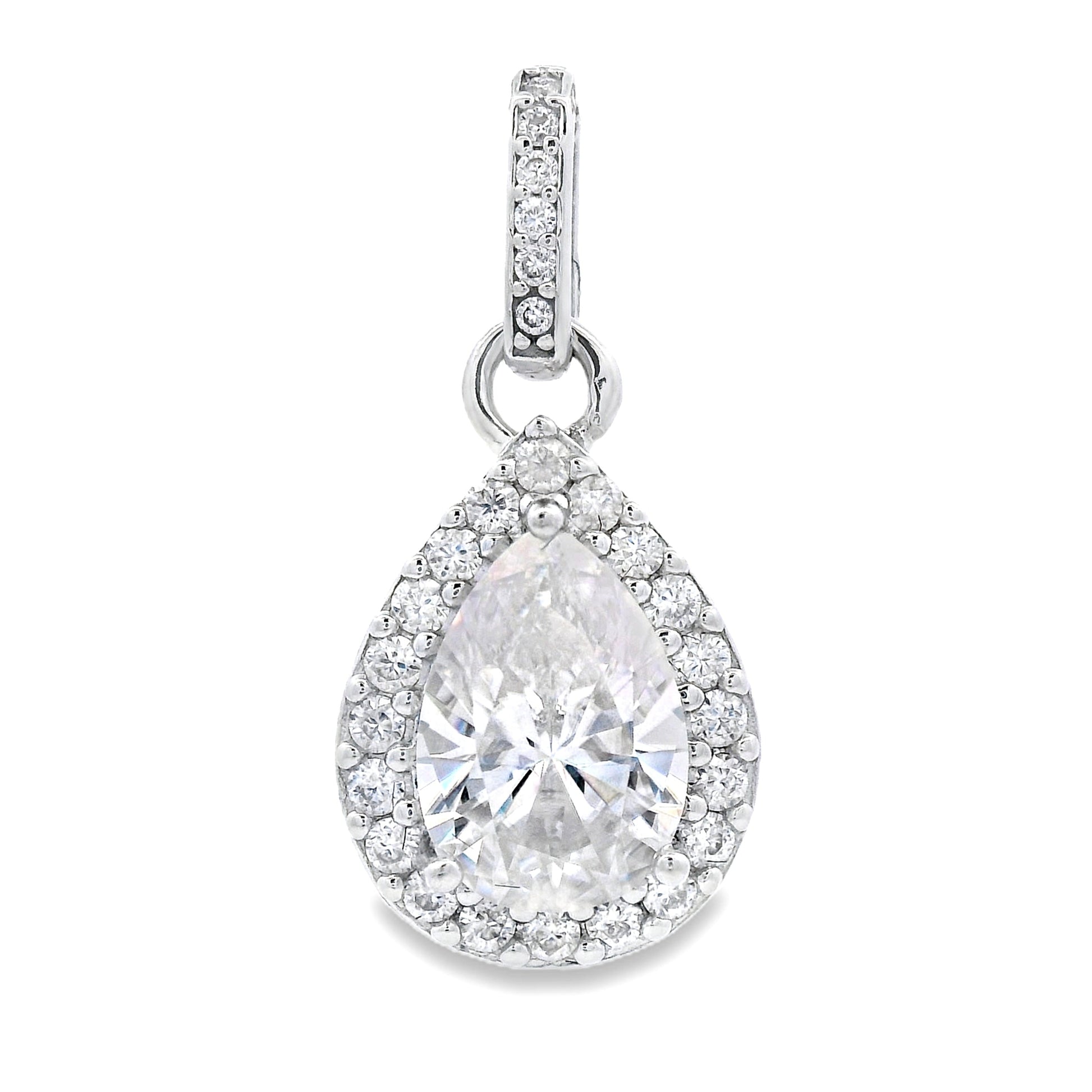 4.23ct Moissanite Fashion Pendants Sterling Silver Bids.com