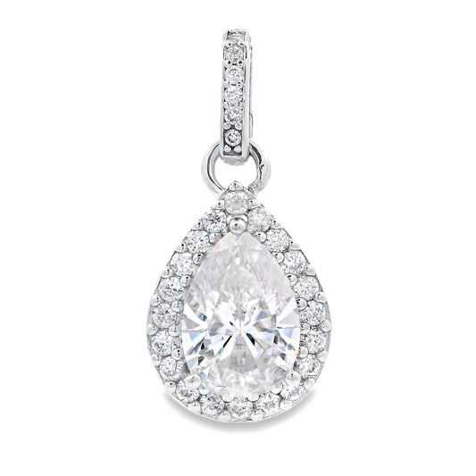4.23ct Moissanite Fashion Pendants Sterling Silver Bids.com
