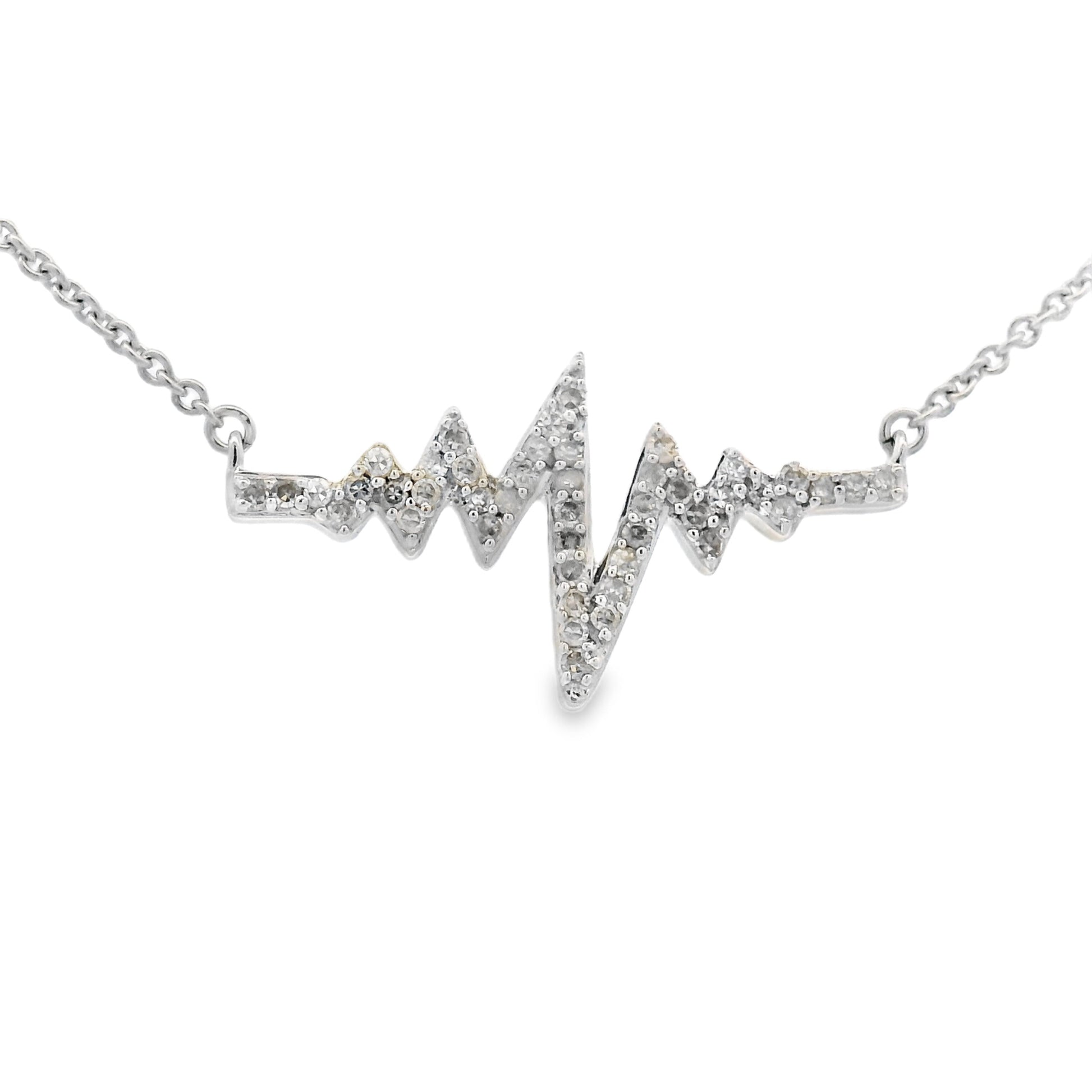 Genuine .17ct Diamond Fashion Pendants Sterling Silver Bids.com