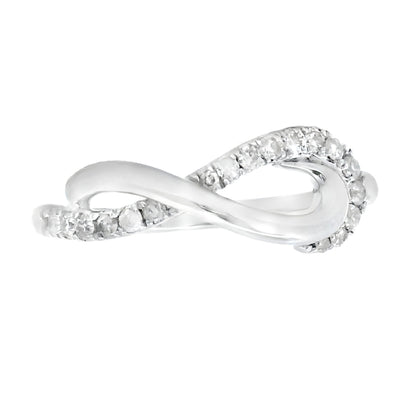 Natural .21ct Diamond Ring Sterling Silver Bids.com