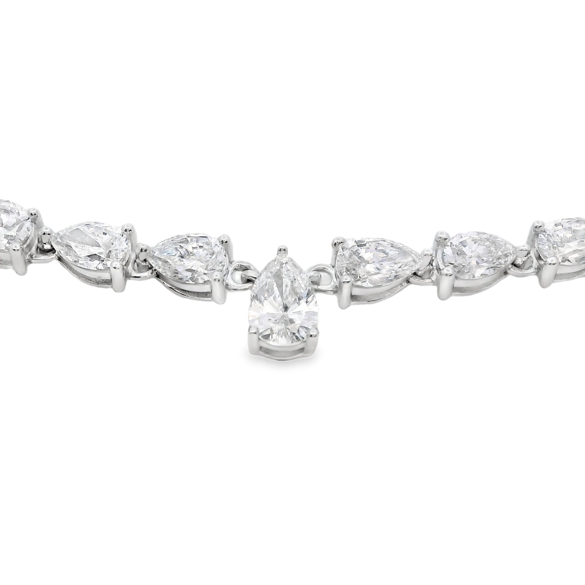 15.00ct Lab Grown Diamond Tennis 14KT White Gold Bids.com