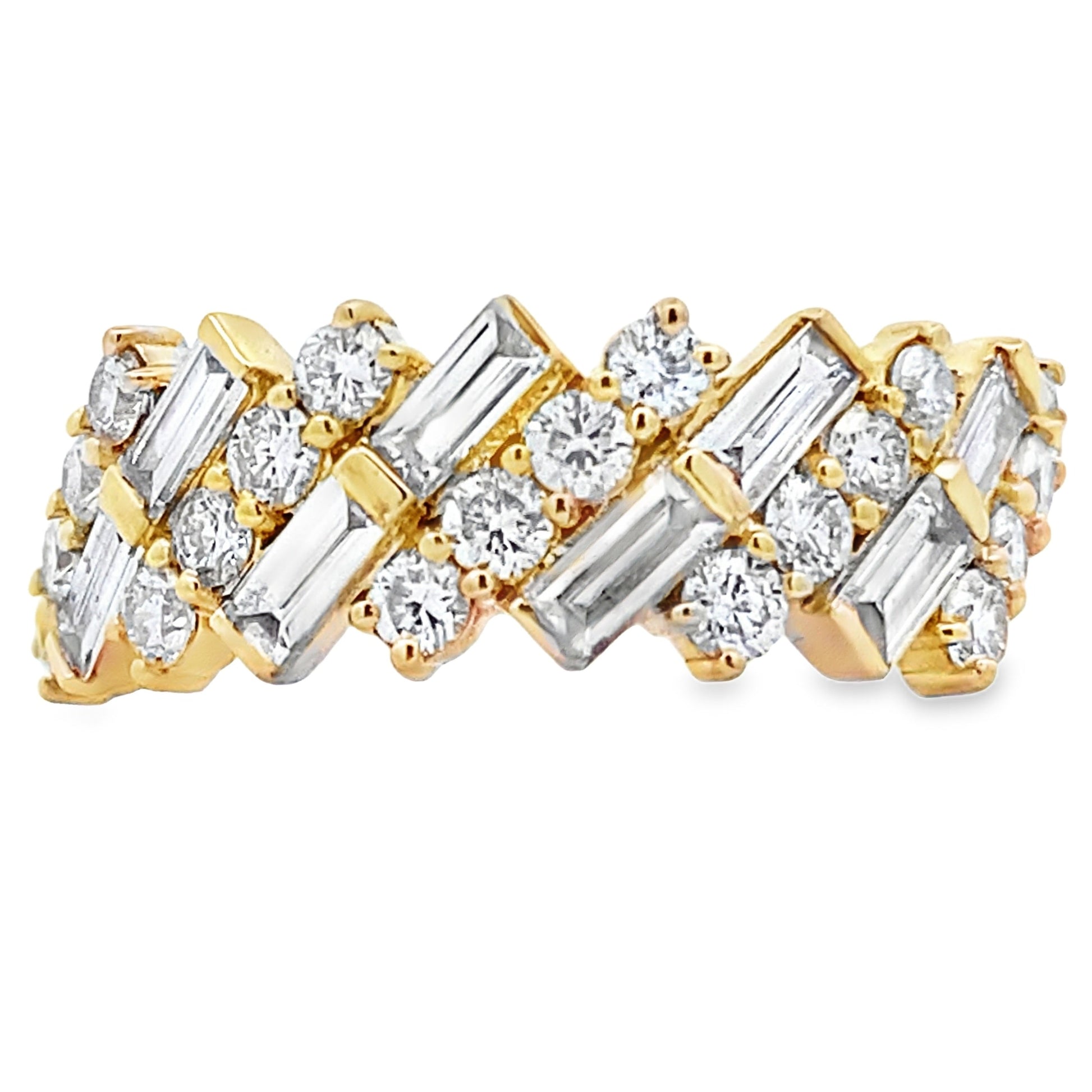 Lab Grown Diamond Fashion band rings 14KT Yellow Gold Bids.com