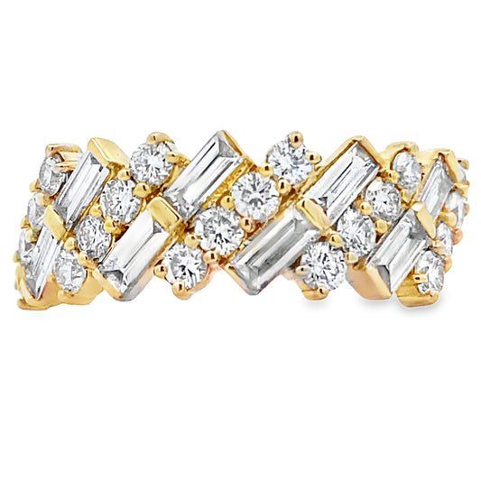 Lab Grown Diamond Fashion band rings 14KT Yellow Gold Bids.com