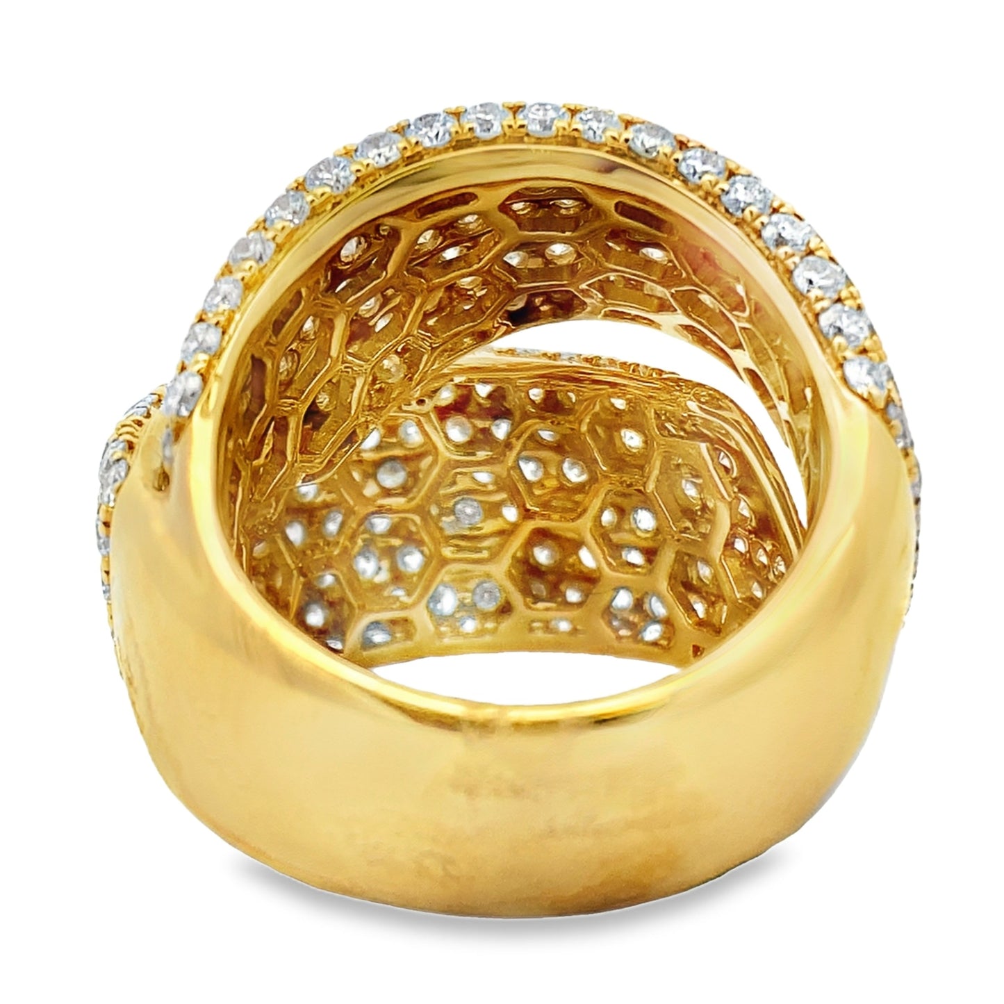 Genuine 5.65ct Diamond Ring 18KT Yellow Gold Bids.com