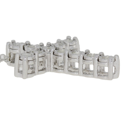 .25ct Diamond Cross Religious Pendant Sterling Silver Bids.com