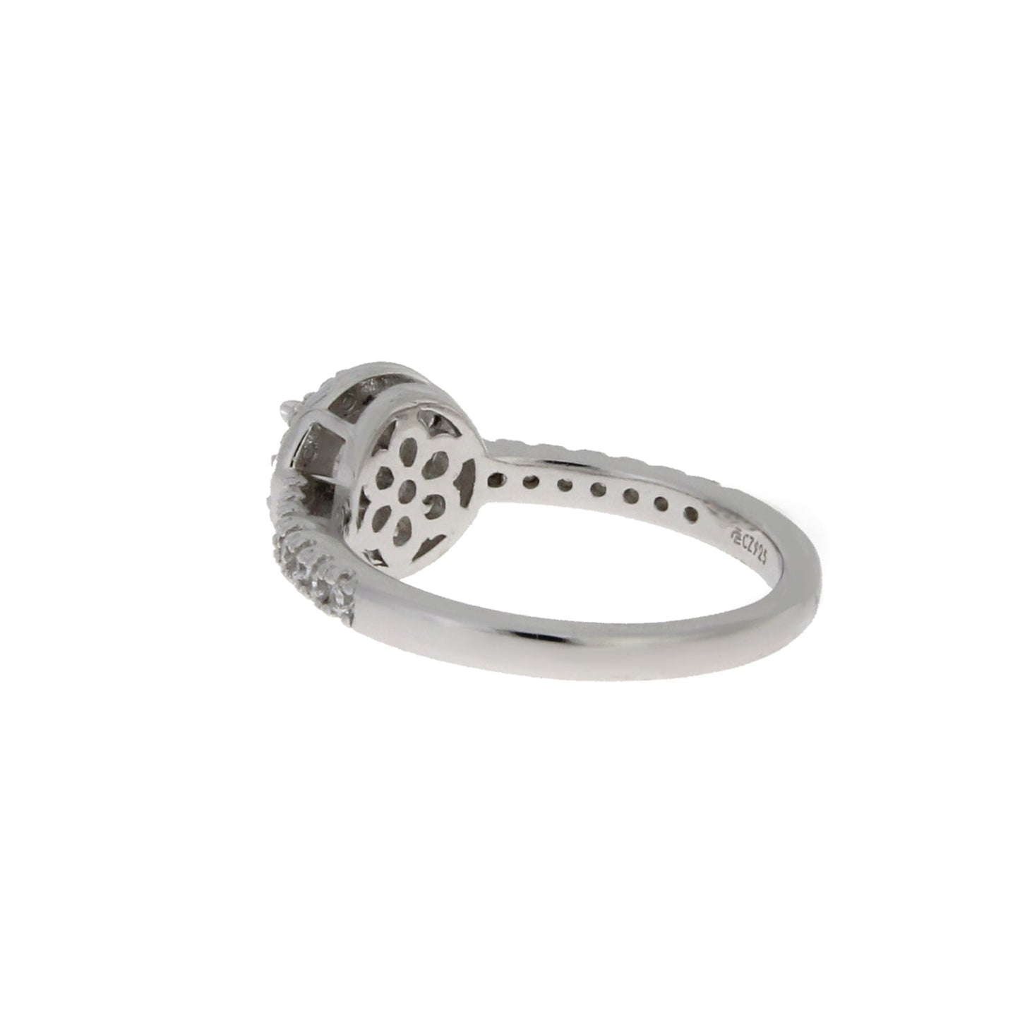 Natural Cubic Zirconium Ring Sterling Silver Bids.com