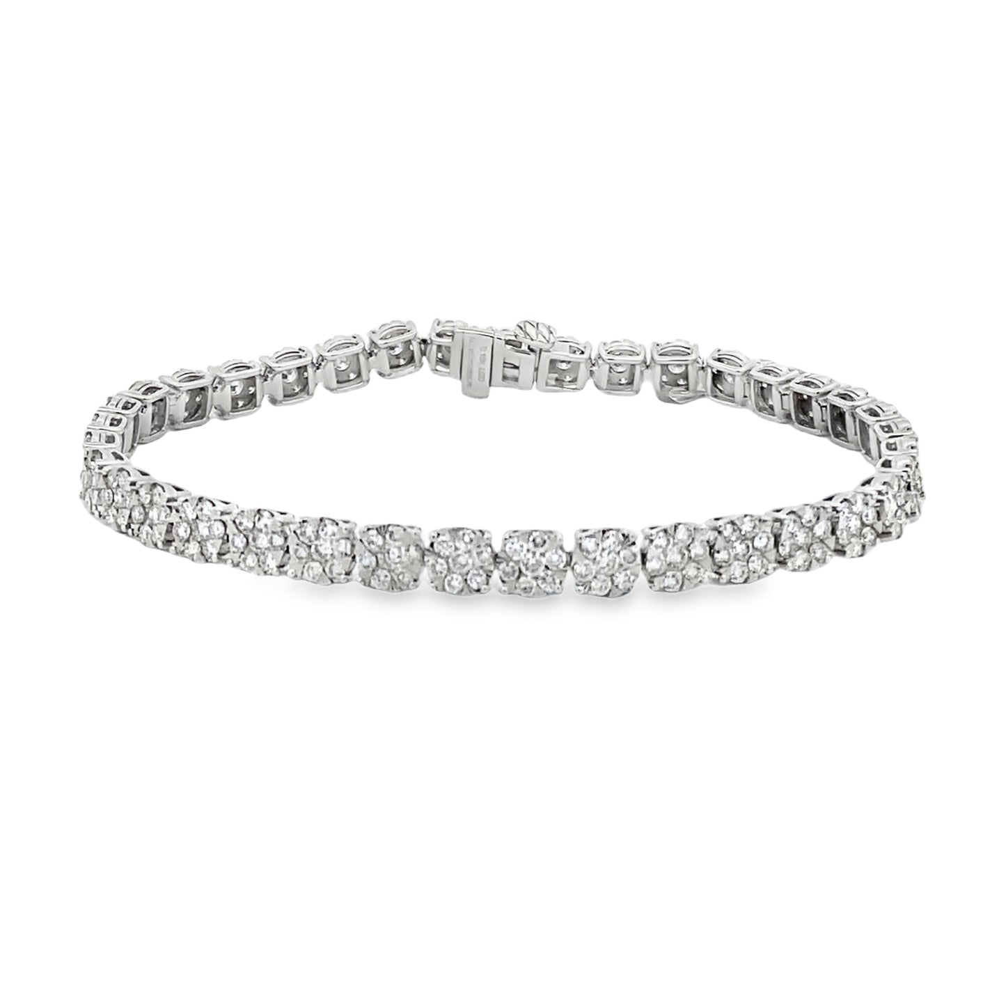 Lab Grown Diamond Tennis Bracelet 10KT White Gold Bids.com