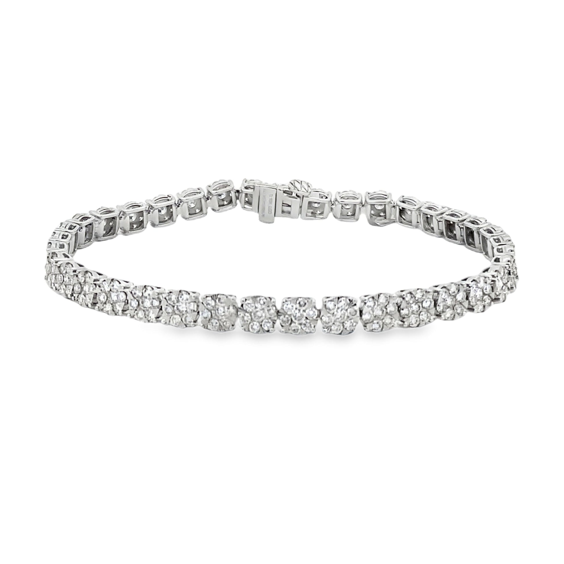 Lab Grown Diamond Tennis Bracelet 10KT White Gold Bids.com