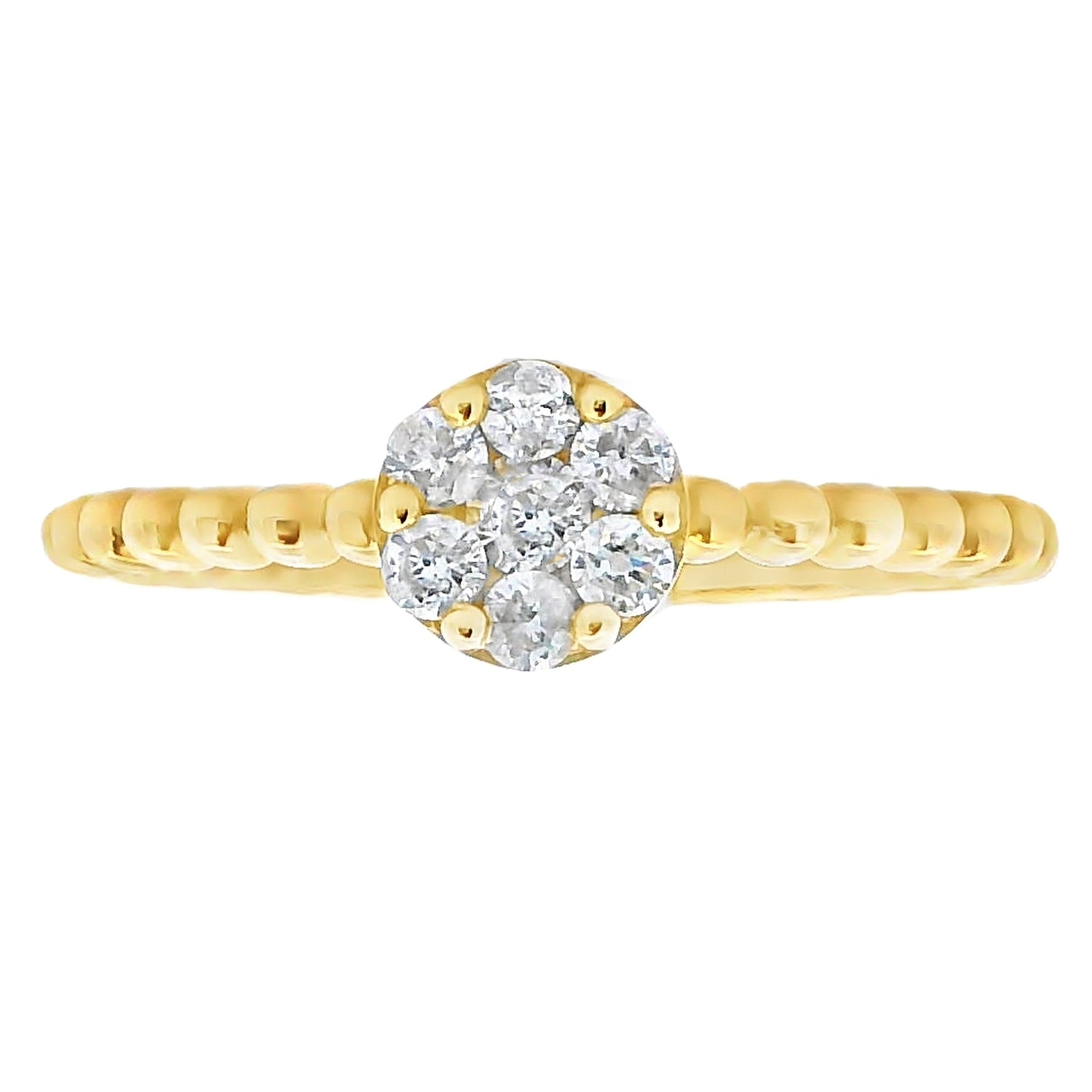 Natural .25ct Diamond Ring 10KT Yellow Gold Bids.com