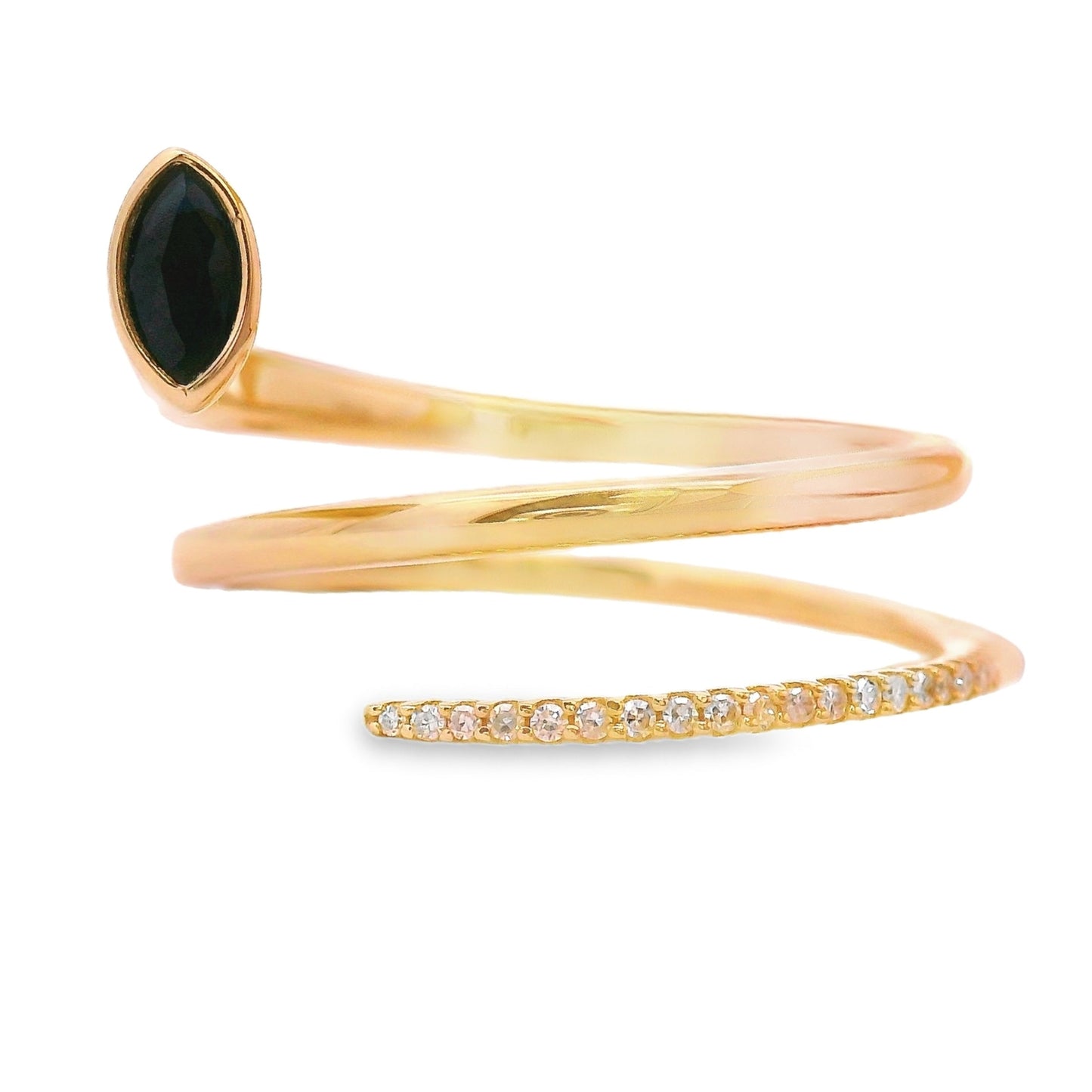 Genuine .78ct Sapphire Diamond Ring 14KT Yellow Gold Bids.com