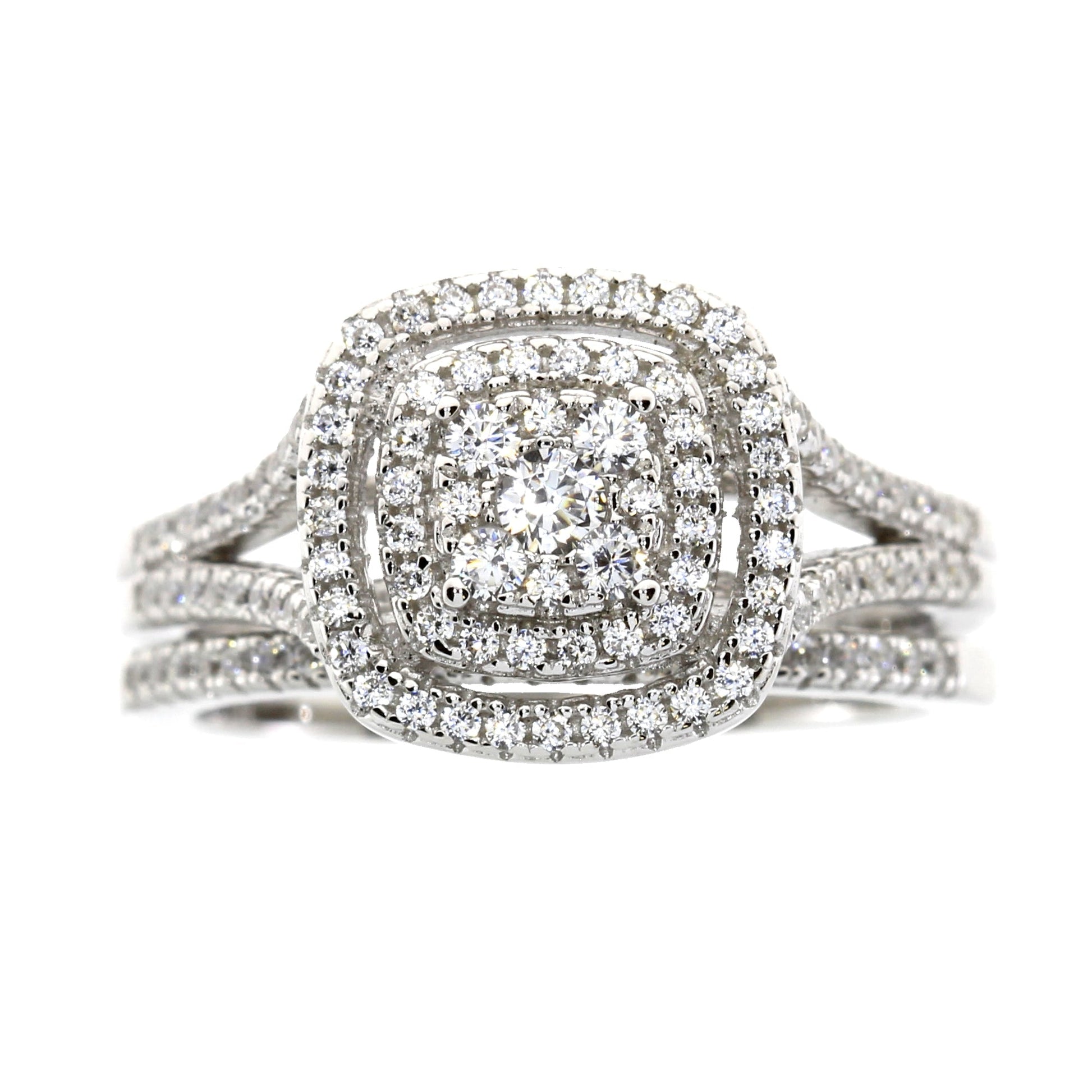 Genuine Cubic Zirconium CZ SS Bridal Sterling Silver Bids.com