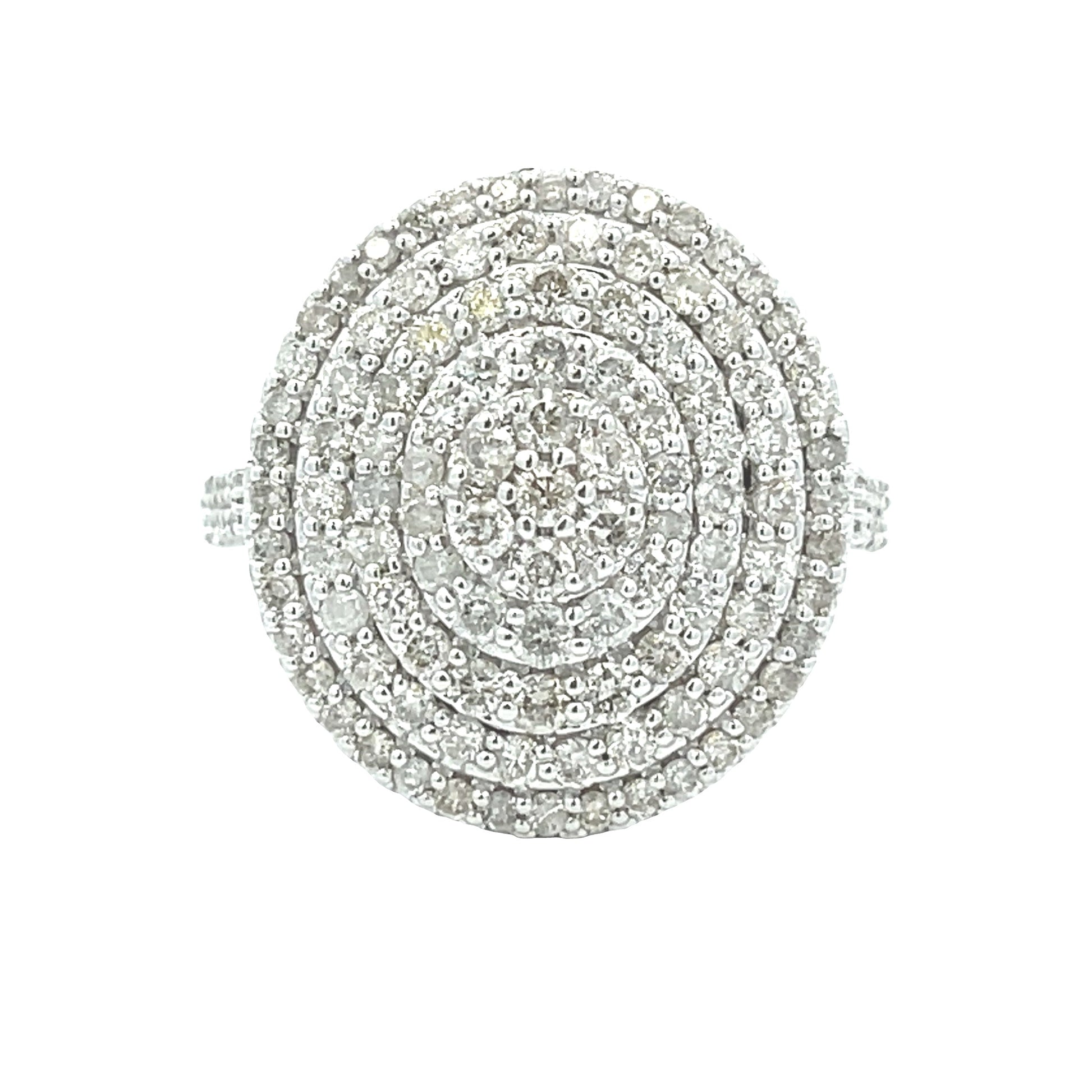 Genuine 1.50ct Diamond Ring 14KT White Gold Bids.com