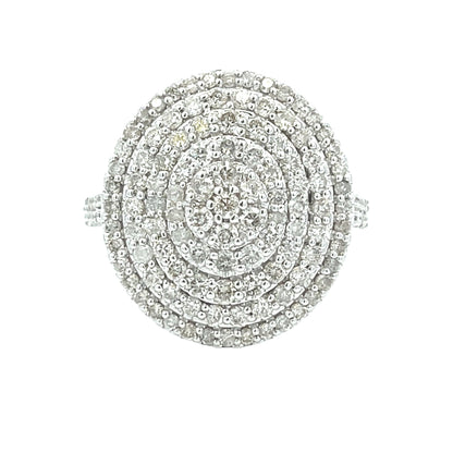 Genuine 1.50ct Diamond Ring 14KT White Gold Bids.com