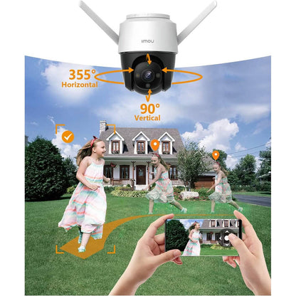 Imou Security Camera Outdoor with Floodlight and Sound Alarm  (Refurbished) DailySale