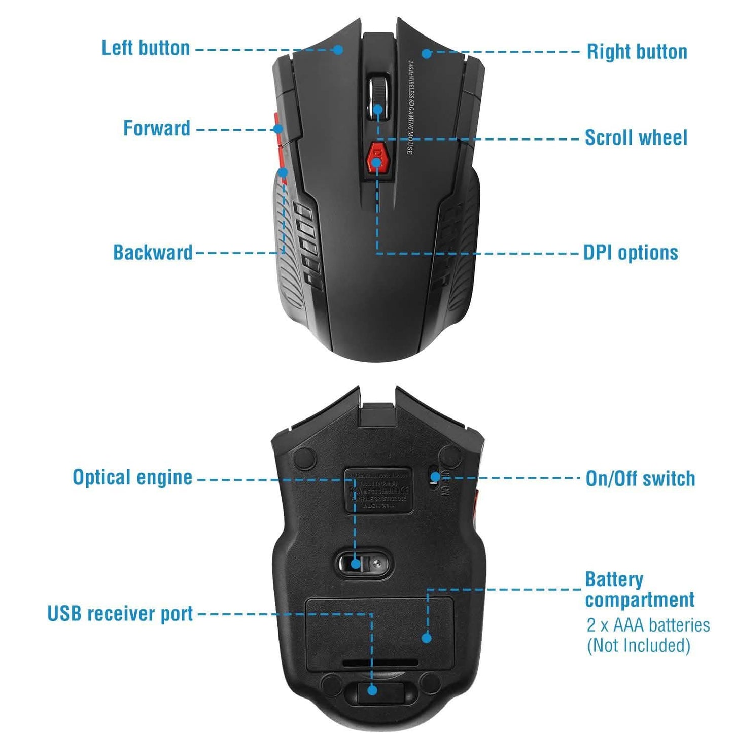 iMountek 2.4G Wireless Gaming Mouse DailySale