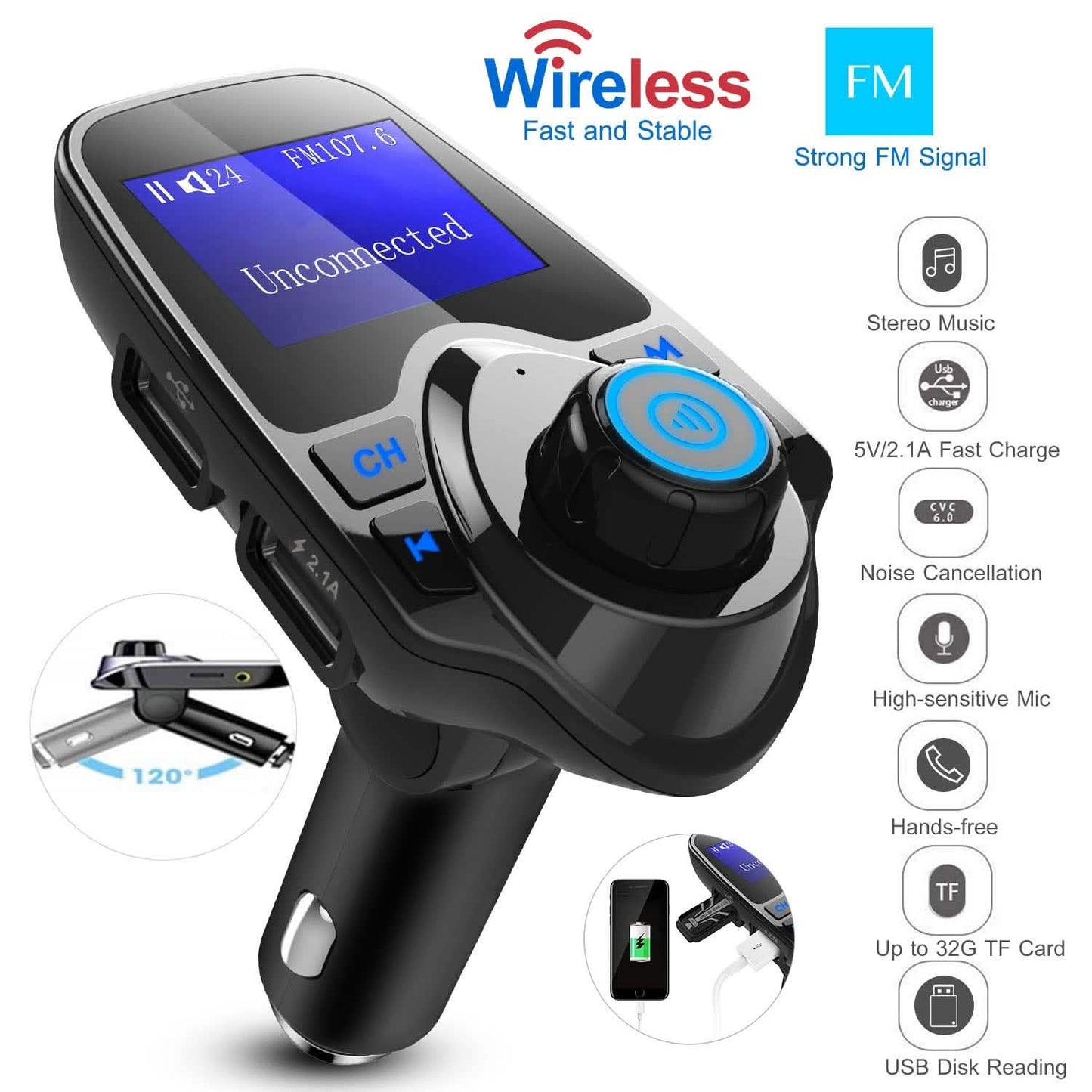 iMounTek Car Wireless FM Transmitter DailySale