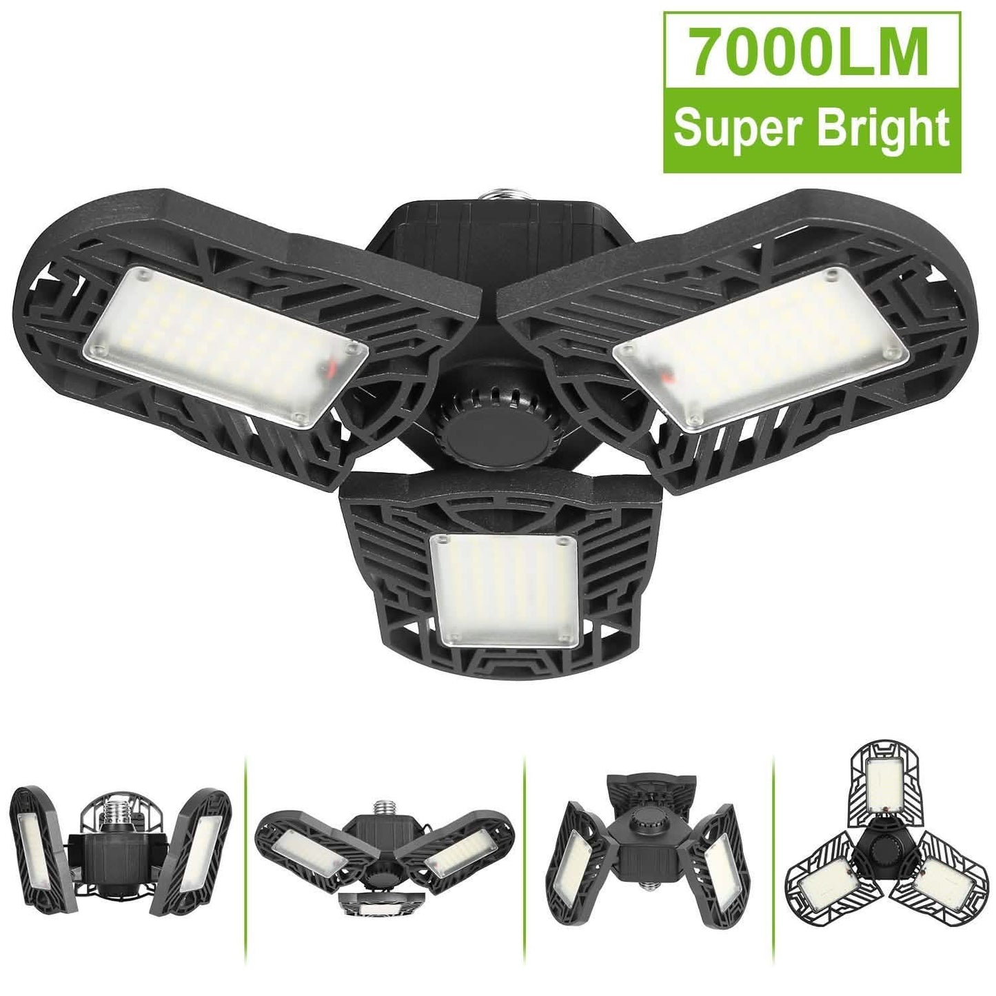 iMounTEK E26 /E27 80W 7000LM 6500K LED Garage Ceiling Light DailySale