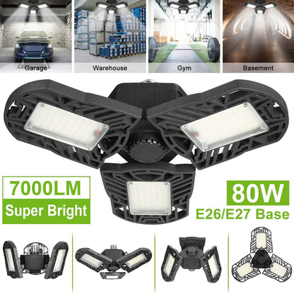 iMounTEK E26 /E27 80W 7000LM 6500K LED Garage Ceiling Light DailySale